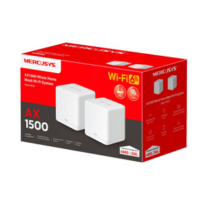 Усилитель Wi-Fi сигнала Домашняя Mesh система Mercusys Halo H60X(2-pack) AX1500