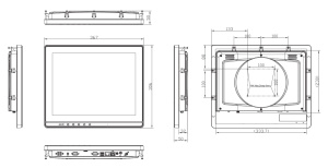 Промышленный панельный компьютер GOT115-319-N4200-R-DC, дисплей 15" XGA TFT LCD, 1024 x 768, процессор Intel® Pentium® N4200, до 2.5 ГГц, DDR3L-1600 Г