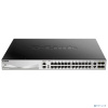 D-Link DGS-3130-30PS/B1A PROJ Управляемый L3 стекируемый коммутатор с 24 портами 10/100/1000Base-T, 2 портами 10GBase-T и 4 портами 10GBase-X SFP+ (24