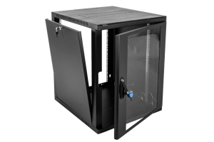 Шкаф ЦМО Шкаф телекоммуникационный настенный сварной 12U (600 350) съёмные стенки, дверь стекло, чёрный