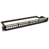 Панель Hyperline PPBL6-19-24-RM Модульная патч-панель 19", 24 порта, 4 съемные панели по 6 модулей, 1U, для экранированных и неэкранированных модулей,