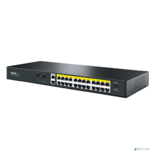 Коммутатор Netis P124GH (L2) 24x100Мбит/с 2x1Гбит/с 1xКомбо(1000BASE-T/SFP) 1SFP 24PoE 24PoE+ 360W неуправляемый Коммутатор Netis P124GH (L2) 24x100Мбит/с 2x1Гбит/с 1xКомбо(1000BASE-T/SFP) 1SFP 24PoE 24PoE+ 360W неуправляемый