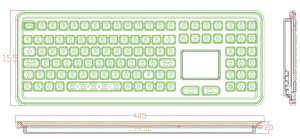 K-TEK-M399TP-KP-FN-DT-B-US/RU-USB