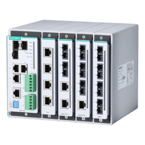 Шасси коммутатора - 3 Combo Gigabit порта (10/100/1000BaseTX или 100/1000BaseSFP), 4 слота для модулей Fast Ethernet (до 16 портов 10/100BaseTX и/или