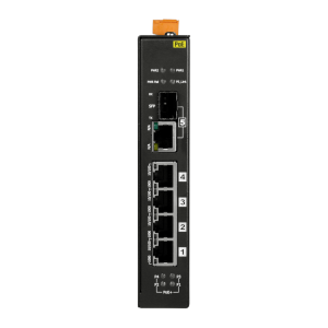 Коммутатор 4 x PoE+ 10/100/1000TX, 1 x Комбопорт 10/100/1000TX, слот для SFP-модуля, металлический корпус