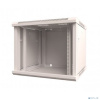 Rexant (04-0966-111) Настенный шкаф 19" 9U 600х600х501 (ШхГхВ), дверь стекло, металлическая задняя стенка, боковые съемные стенки, RAL 7035