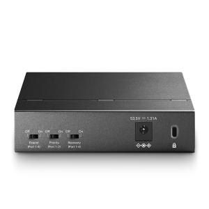 Коммутатор TP-Link TL-SF1005P, 5-портовый 10/100 Мбит/с настольный с 4 портами PoE, 5 портов RJ45 10/100 Мбит/с, включая 4 порта PoE, бюджет PoE до 58