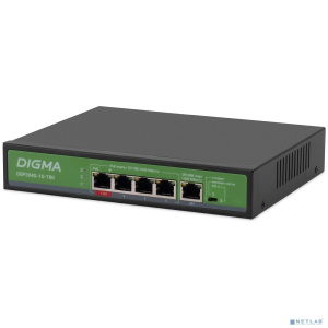 Digma DSP204G-1G-T80 Коммутатор (L2) 5х1Гбит/с 4PoE 4PoE+ 1PoE++ 80W неуправляемый Digma DSP204G-1G-T80 Коммутатор (L2) 5х1Гбит/с 4PoE 4PoE+ 1PoE++ 80W неуправляемый