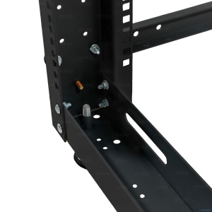 NTSS Стойка серверная NTSS OR двухрамная 33U 600-1000мм, комплект ножек, черный RAL 9005 NTSS-2POR33U/600-1000-BL