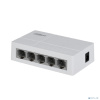 DAHUA DH-SF1005L 5-портовый неуправляемый коммутатор, 5x10/100 Base-T, коммутация 1 Гбит/с, MAC-таблица 2К, пластик