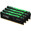 Kingston DRAM 64GB 2666MHz DDR4 CL16 DIMM (Kit of 4) 1Gx8 FURY Beast RGB KF426C16BB1AK4/64 Kingston DRAM 64GB 2666MHz DDR4 CL16 DIMM (Kit of 4) 1Gx8 FURY Beast RGB KF426C16BB1AK4/64