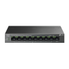 коммутатор TP-Link LS109P, 9-Port 10/100 Mbps Desktop Switch with 8-Port PoE+, 63 W, 250m