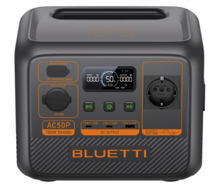 Портативная зарядная станция Bluetti Premium 50 (AC50P) Portable Power Station, 700W/504Wh, LiFePO4, 6,87kg