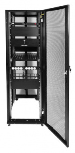 Шкаф серверный ЦМО (ШТК-СП-42.6.10-44АА-9005) напольный 42U 600x990мм пер.дв.перфор. задн.дв.перфор. 2 бок.пан. направл.под закл.гайки 1350кг черный 6