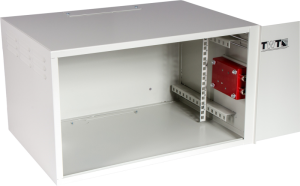 Шкаф Шкаф антивандальный пенального типа, 6U 560x400 мм, серый