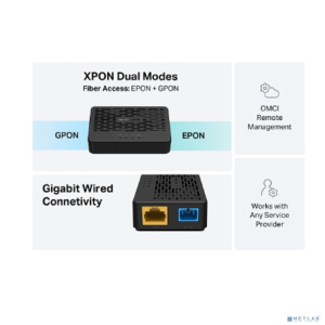 Mercusys MF01G-UPC 1-портовый гигабитный терминал XPON (Тип полировки UPC)