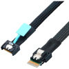 Кабель JPC P4900DN00800-3 Cable Slimline SASx4 38P (SFF8654, прямой Straight Type) -TO- Slimline SASx4 38P (SFF8654, (прямой Straight Type) , 85 Ohm