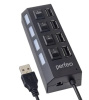 Perfeo USB-HUB 4 Port, (PF-H030 Black) чёрный