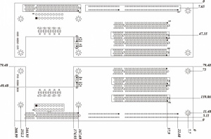 Двухсторонняя кросс-плата PCI-5SD6, PICMG 1.0.