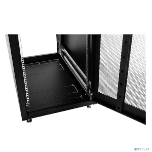 ЦМО Шкаф телекоммуникационный напольный ЭКОНОМ 42U (800x1000) дверь перфорированная 2 шт., цвет черный (ШТК-Э-42.8.10-44АА-9005)