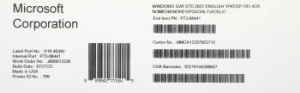 ПО Microsoft Windows Server Standard 2022 Eng 1pkDSP OEI 4Cr NoMedia/NoKey(POSOnly)AddLic (P73-08441)