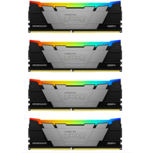 Оперативная память KINGSTON Память оперативная/ 32GB 3200MHz DDR4 CL16 DIMM (Kit of 4) FURY Renegade RGB