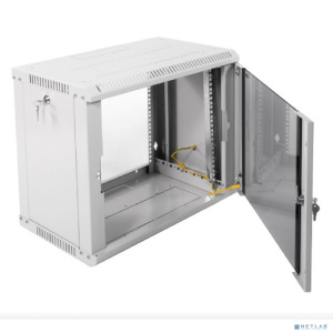 ЦМО Шкаф телекоммуникационный настенный разборный 9U (600х350) дверь стекло (ШРН-Э-9.350) (1 коробка)