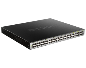 D-Link DGS-3630-52PC/A2ASI, PROJ L3 Managed Switch with 44 10/100/1000Base-T ports and 4 100/1000Base-T/SFP combo-ports and 4 10GBase-X SFP+ ports (48