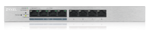 Коммутатор Smart L2 коммутатор PoE+ Zyxel GS1200-8HP v2, 8xGE (4xPoE+), настольный, бесшумный, с поддержкой VLAN, IGMP, QoS и Link Aggregation, бюджет