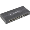 Switch UBIQUITI ES-10X EdgeSwitch 10X Коммутатор, 8х 1G RJ45, 2х SFP, раздача 15 Вт