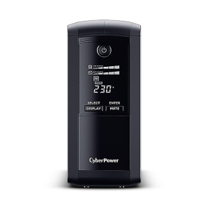 Источник бесперебойного питания ИБП Line-Interactive CyberPower VP1000ELCD 1000VA/550W USB/RS-232/RJ11/45 (4 EURO)