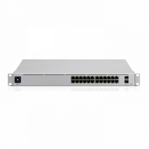 Коммутатор Ubiquiti UniFi Switch 24 PRO |USW-Pro-24| коммутатор в стойку, 24х 1G RJ45, 2х 10G SFP+ {2} (070623)