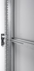 Шкаф серверный ЦМО (ШТК-Э-42.6.10-44АА) напольный 42U 600x1000мм пер.дв.перфор. задн.дв.перфор. 2 бок.пан. направл.под закл.гайки 710кг серый 915мм 95