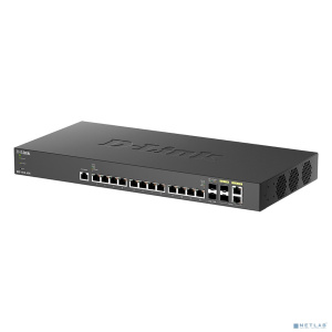 D-Link DXS-1210-16TC/B1A PROJ Настраиваемый L2+ коммутатор с 12 портами 10GBase-T, 2 портами 10GBase-X SFP+ и 2 комбо-портами 10GBase-T/SFP+