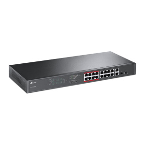 Коммутатор TP-Link Коммутатор/ JetStream 16-Port 10/100Mbps+2-Port Gigabit Unmana