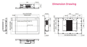 Панельный безвентиляторный компьютер IPPC2170P-B, дисплей 21.5", 1920 x 1080 Full HD, 16:9, 300 нит, LGA1150, с поддержкой Intel® Core™i3/ i5, Celeron