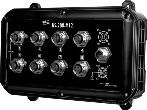 Коммутатор 8 x 10/100BaseTX с защитой IP67 (разъем M12)