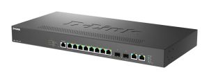 Коммутатор D-Link Управляемый L2 PoE-коммутатор, 8x2.5GBase-T PoE, 2x10GBase-T, 2x10GBase-X SFP+, PoE-бюджет 240 Вт, защита от статического электричес