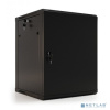 Hyperline TWB-0645-SR-RAL9004 Шкаф настенный 19-дюймовый (19"), 6U, 367x 600х 450мм, металлическая передняя дверь с замком, две боковые панели, цвет ч