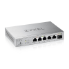 Коммутатор Мультигигабитный коммутатор Zyxel XMG-105, 5xRJ-45: 1/2.5G, 1xSFP+, настольный, бесшумный