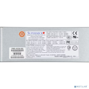 Supermicro PWS-1K23A-SQ 1U, Redundancy, Titanium, Input: 100-127Vac, 200-240Vac