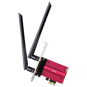 Адаптер беспроводной связи (Wi-Fi) CUDY AX5400 Wi-Fi 6E PCI Express Adapter 5400Mbps Wi-Fi 6E / Bluetooth 5.2 PCI Express Adapter with Heatsink, Intel