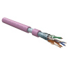 Кабель Hyperline FUTP4-C5E-S24-IN-LSLTX-PK-305 (305м) витая пара, экранированный F/UTP, общий экран фольга, категория 5e, 4 пары 24 AWG, 4х2х0,51 мм,