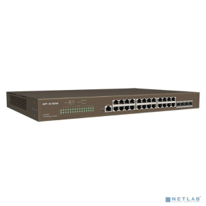 IP-COM G5328F Коммутатор управляемый 3 уровня L3, 28 портов, 24x1 Гбит/с, SFP+ 4x10 Гбит/с