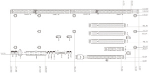Кросс-плата PE-6S2, PICMG 1.3, 6 слотовая, слоты расширения: PICMG 1.3, 1 х PCIe x16, 1 х PCIe x4, 3 х PCI