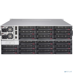 Supermicro CSE-847E1C-R1K23JBOD Корпус 44x (24 front + 20 rear) 3.5" hot-swap SAS/SATA drive bays supporting SAS3/2 or SATA3 HDDs with 12Gbps thr
