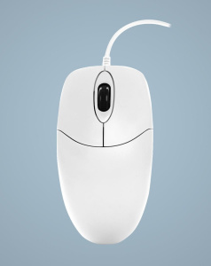 Компьютерная мышь с полной защитой с колёсным скроллингом
