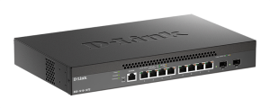 Коммутатор D-Link Управляемый L2+ коммутатор, 8x10GBase-T, 2x10GBase-X SFP+, CLI, Web-интерфейс, SNMP, консольный порт RJ-45