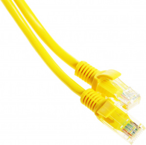 Патч-корд Premier PP12-20M/Y 1000Гбит/с UTP 4 пары cat5E CCA molded 20м желтый RJ-45 (m)-RJ-45 (m)
