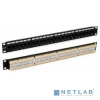 Hyperline PP3-19-24-8P8C-C6-SH-110D Патч-панель 19", 1U, 24 порта RJ-45 полн. экран., категория 6, Dual IDC, ROHS, цвет черный